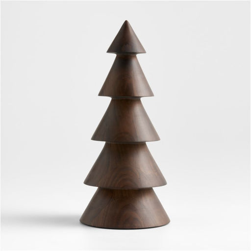 Madeira Walnut Wood Decorative Turned Tree Medium 15"