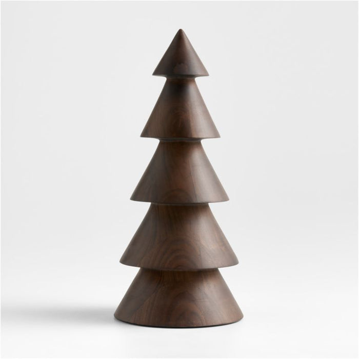 Madeira Walnut Wood Decorative Turned Tree Medium 15"