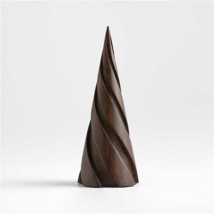 Madeira Walnut Wood Decorative Turned Tree Small 12"