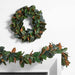 Faux Magnolia Holiday Garland 6'