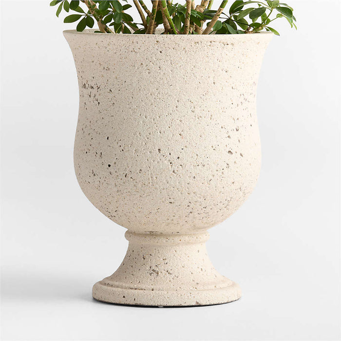 Malta Ivory Urn Indoor/Outdoor Planter 22.1" x 17.3"