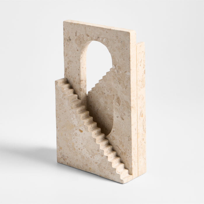 Athens Beige Marble Decorative Staircase 7"