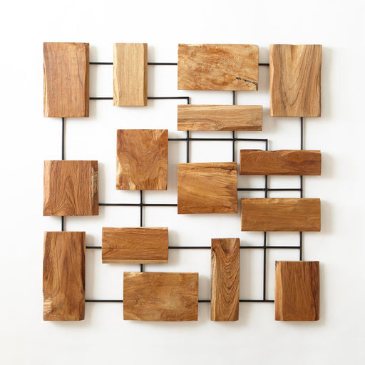 Marcel Teak Wall Art