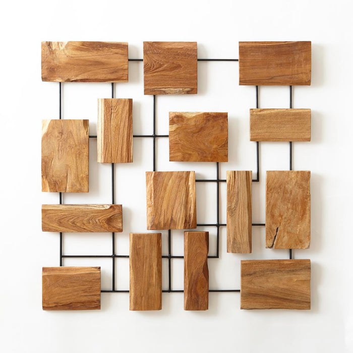 Marcel Teak Wall Art