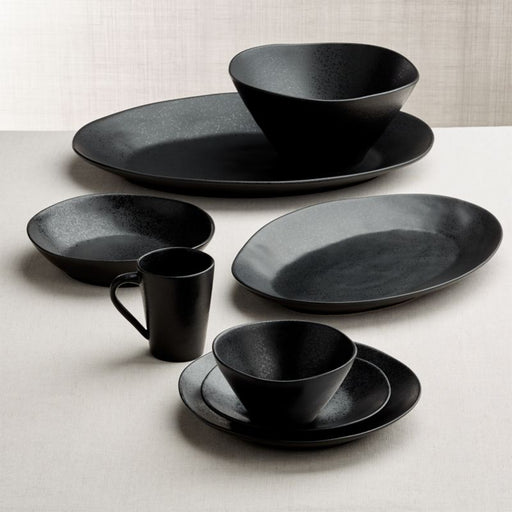 Marin Matte Black Low Bowl