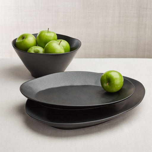 Marin Matte Black Low Bowl