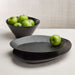 Marin Matte Black Stoneware Small Oval Platter