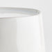 Marin White Ceramic Drink Dispenser Stand