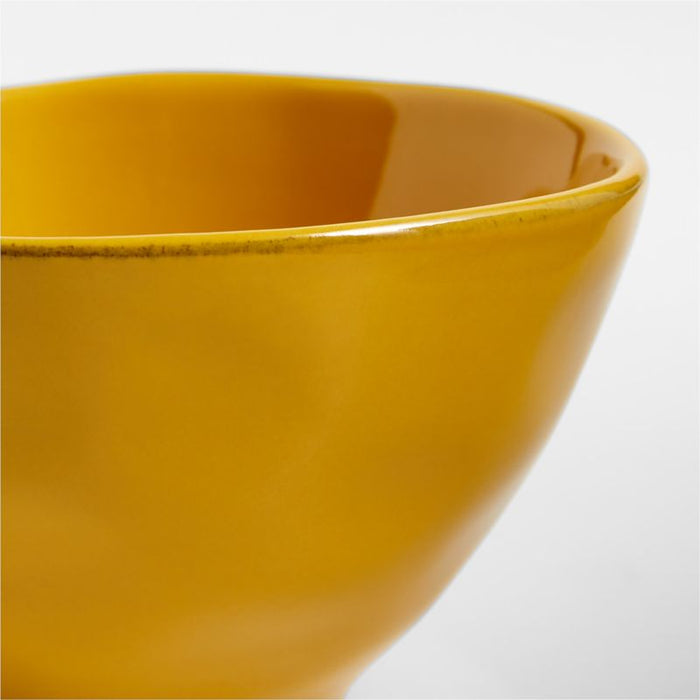 Marin 5-Oz. Saffron Yellow Stoneware Pinch Bowl