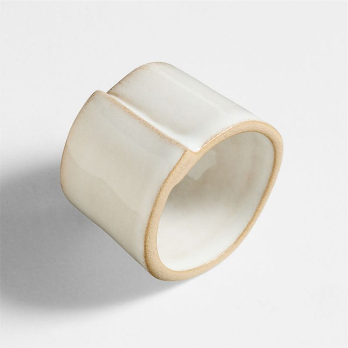 Marin Recycled Natural Stoneware Napkin Ring