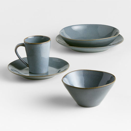 Marin Slate Blue Stoneware Salad Plate
