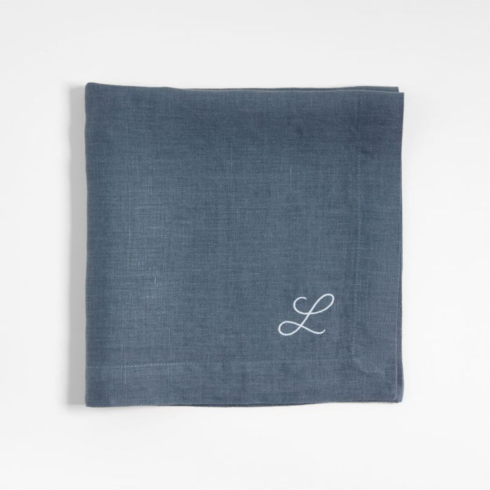 Marin Slate Blue EUROPEAN FLAX -Certified Linen Napkin