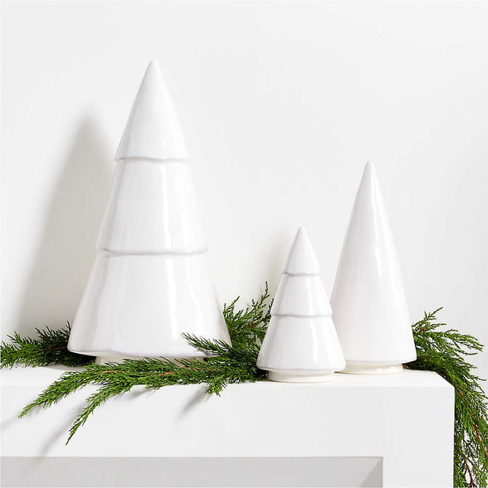 Marin Medium White Ceramic Christmas Tree