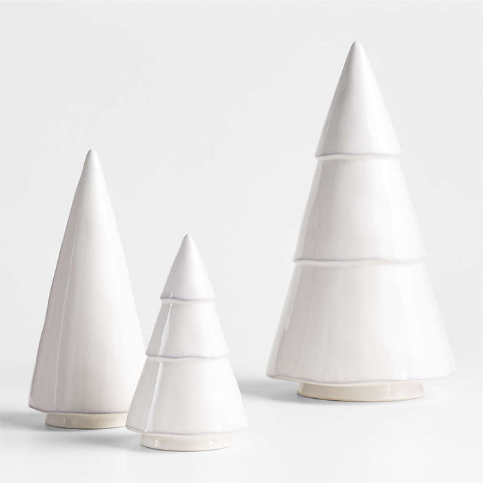 Marin Small White Ceramic Christmas Tree