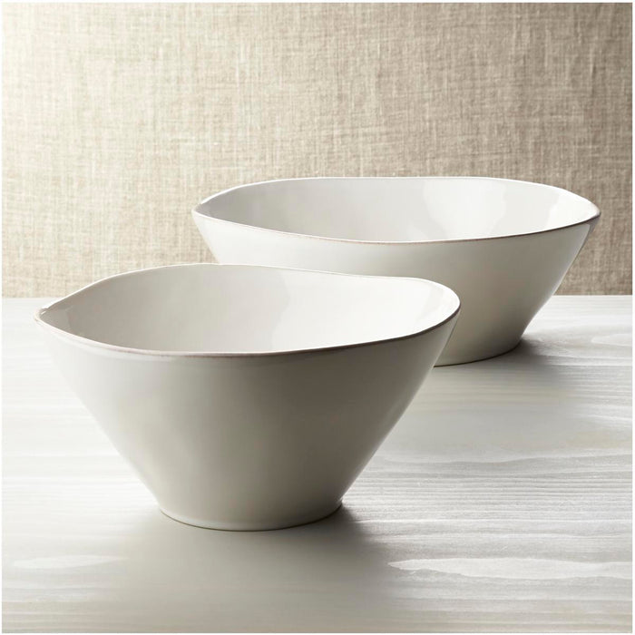 Marin White Small Serving Bowl
