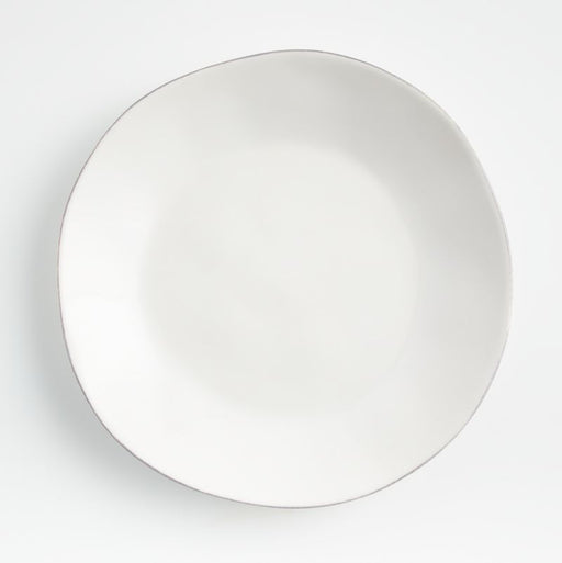 Marin White Stoneware Dinner Plate