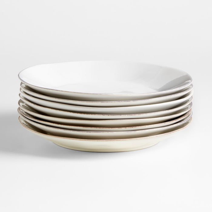 Marin White Stoneware Dinner Plate