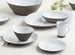 Marin White Recycled Stoneware Low Bowl