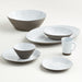 Marin White Recycled Stoneware Low Bowl