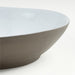 Marin White Recycled Stoneware Low Bowl