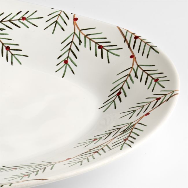 Marin Holiday Winter Pine Platter