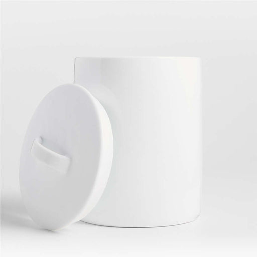 Mercer White Porcelain Large Canister