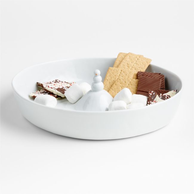 Mercer Holiday Snowman Party Bowl