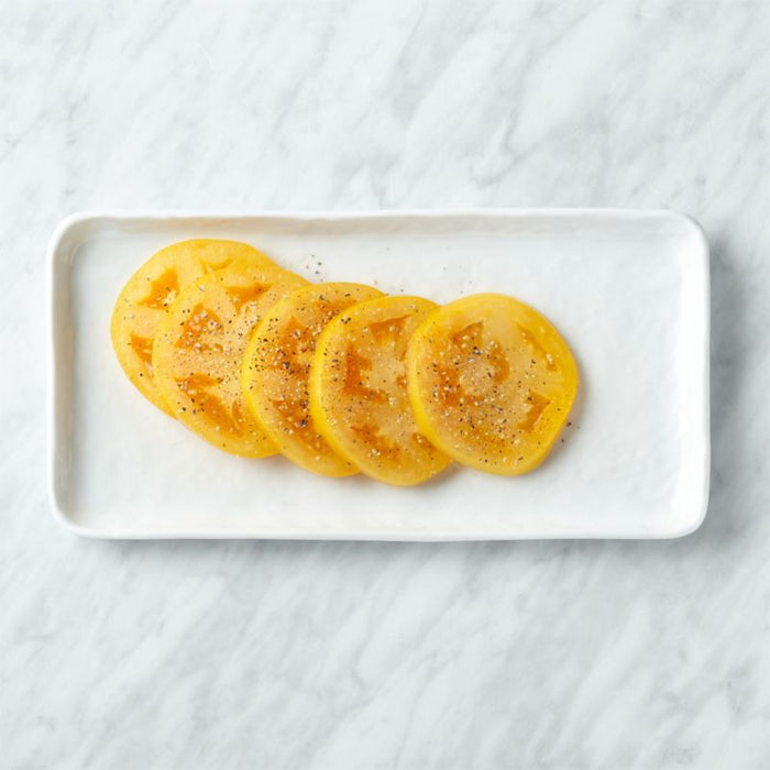 Mercer White Rectangular Porcelain Plate