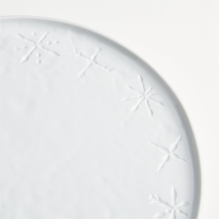 Mercer Snowflake Porcelain Dinner Plate