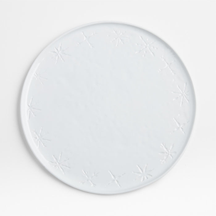 Mercer Snowflake Porcelain Dinner Plate