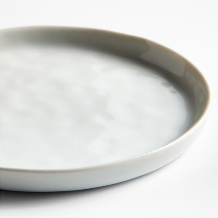 Mercer White Round Porcelain Coasters, Set of 4
