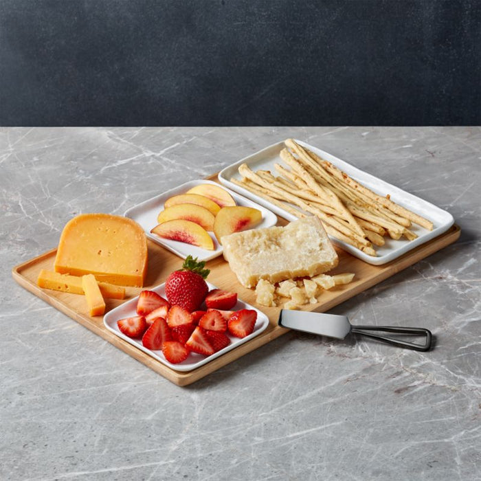 Mercer White Rectangular Porcelain Plate