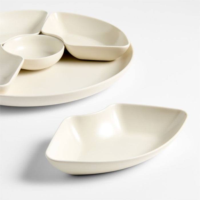 Mezze Ceramic Tapas Serving Round Modular Platter