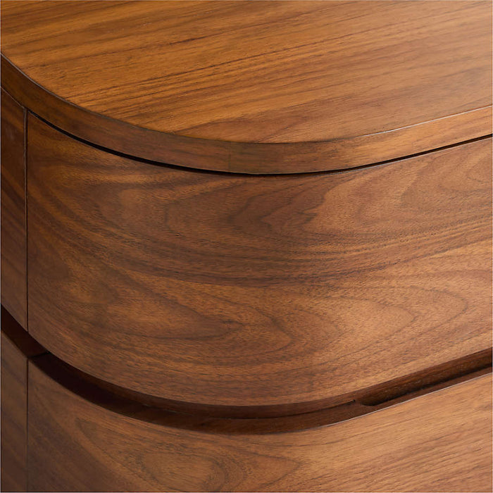 Milano 74" Walnut Storage Media Console