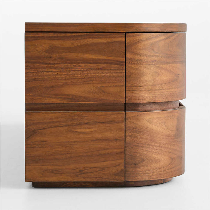 Milano 74" Walnut Storage Media Console