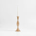 Milano Large Amber Glass Taper Candle Holder 12.5"