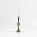 Milano Large Green Glass Taper Candle Holder 12.5"