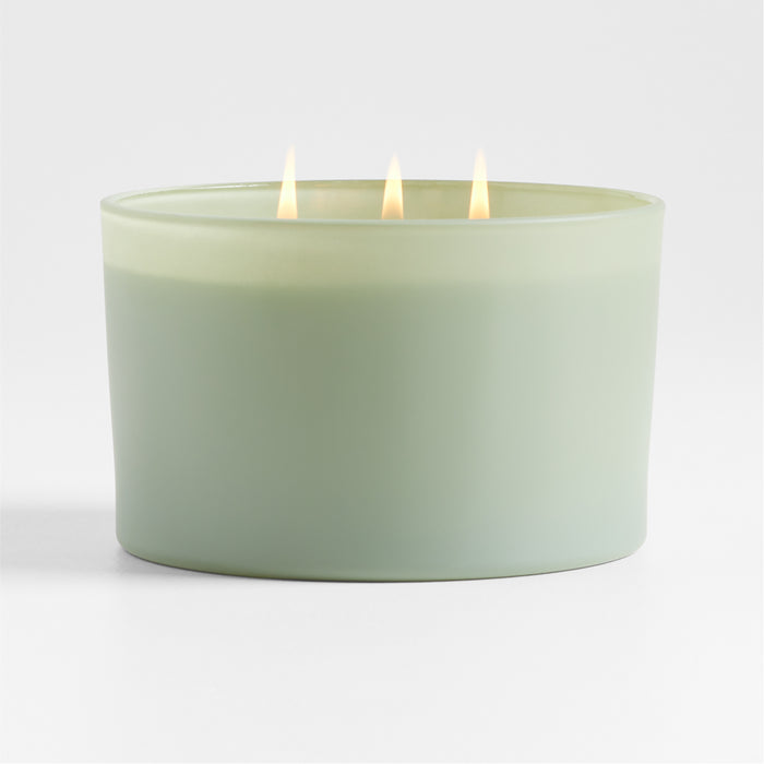 Monochrome No. 14 Matcha 3-Wick Scented Candle - Leaves, Vanilla and Sweet Grass