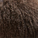 Deep Brown Mongolian Sheepskin 36x16 Throw Pillow Cover