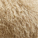Rye Brown Mongolian Sheepskin 36"x16" Throw Pillow Cover