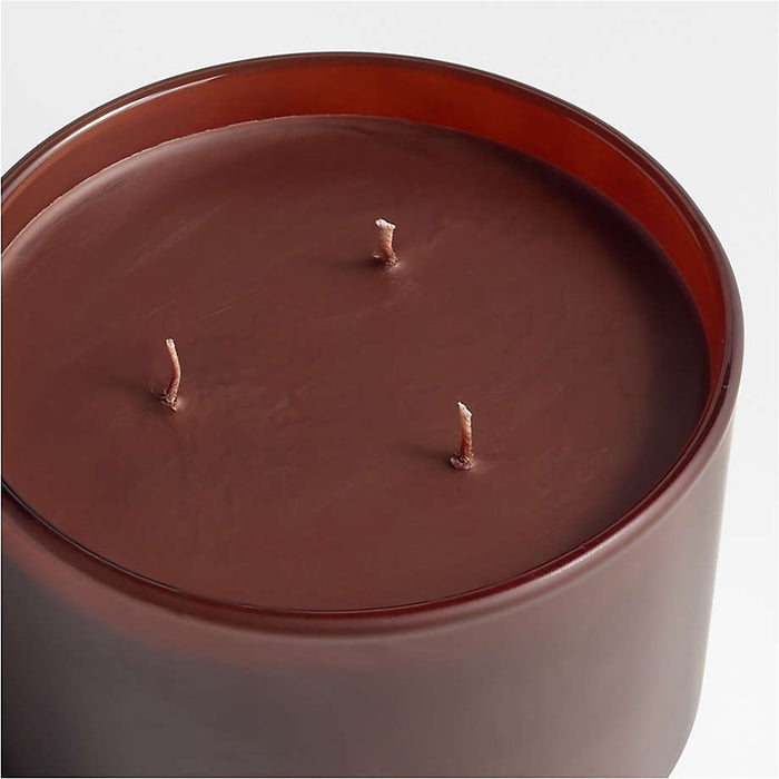 Monochrome No. 16 Tabac 3-Wick Scented Candle - Leather, Firewood and Amber