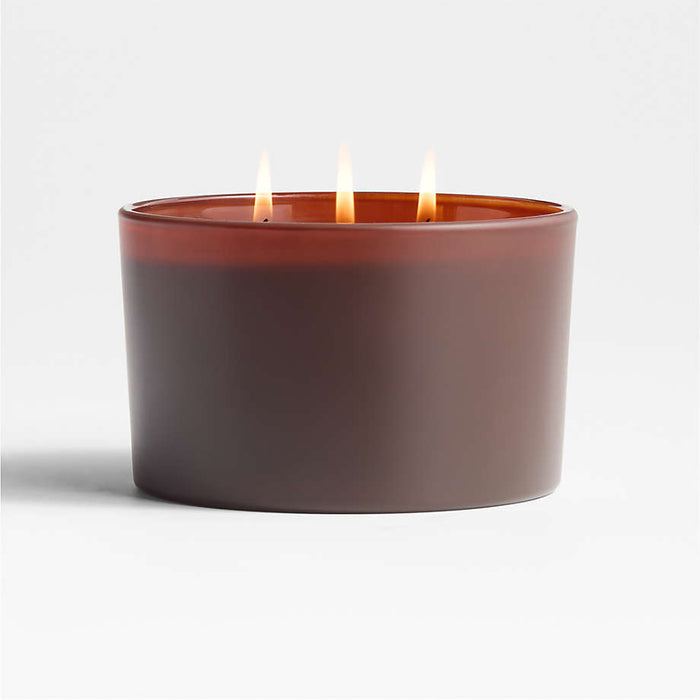Monochrome No. 16 Tabac 3-Wick Scented Candle - Leather, Firewood and Amber