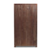 Morris 36" Chocolate Brown Wood and Glass Bookcase Cabinet