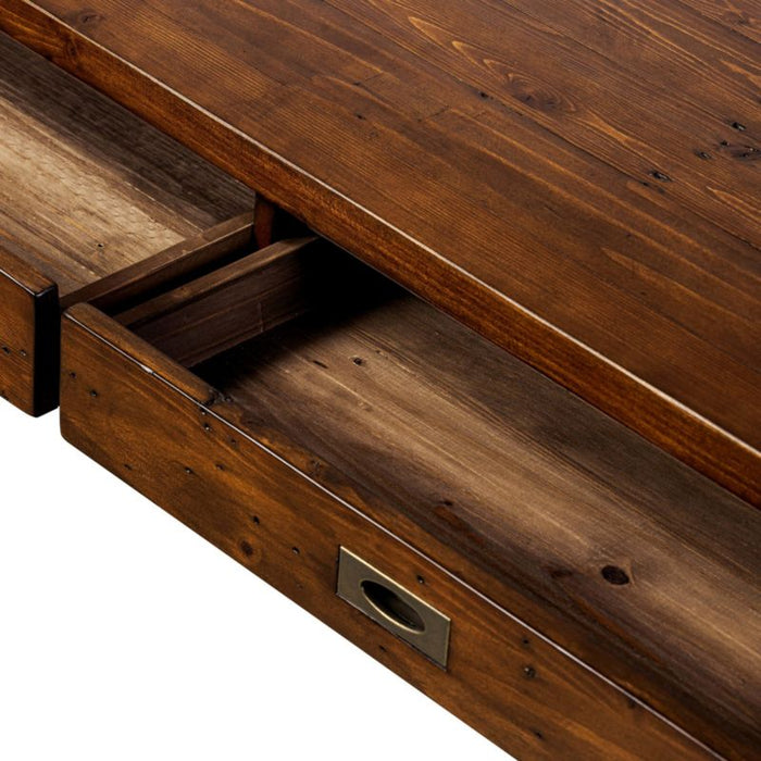 Morris 48" Chocolate Brown Writing Desk