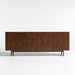 Mota 80" Dark Burl Wood Storage Media Console