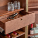 Mota 38" Dark Burl Wood Bar Cabinet