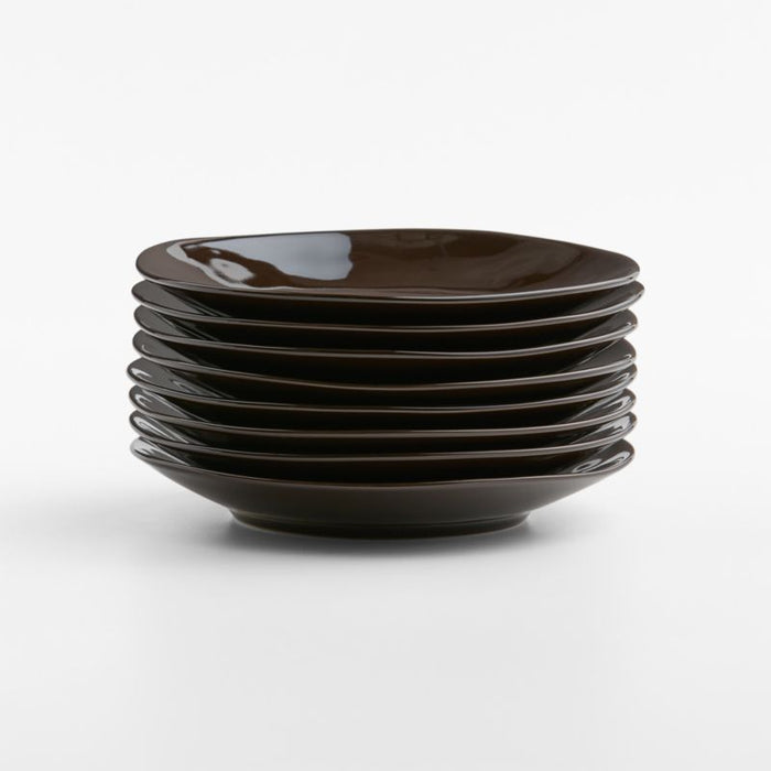 Marin Deep Brown Stoneware Salad Plate
