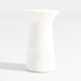 Nayarit 14" White Round Concrete Indoor/Outdoor Side Table