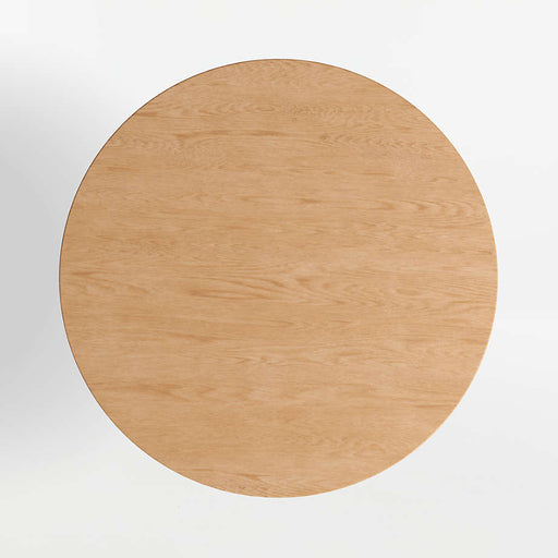 Nero 36" Natural Wood Round Bistro Dining Table
