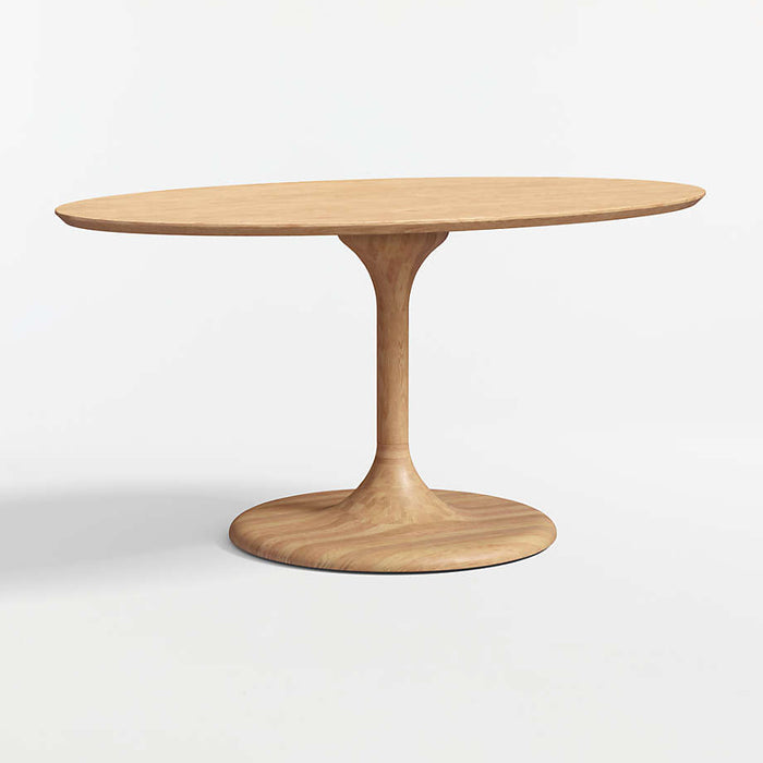 Nero 36" Natural Wood Round Bistro Dining Table